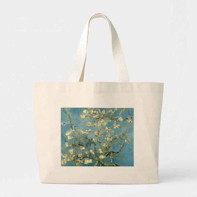 Blossoming Almond Tree by Van Gogh Large Tote Bag (Front)