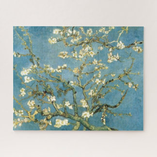 Blossoming Almond Tree by Van Gogh Vintage Art Jigsaw Puzzle