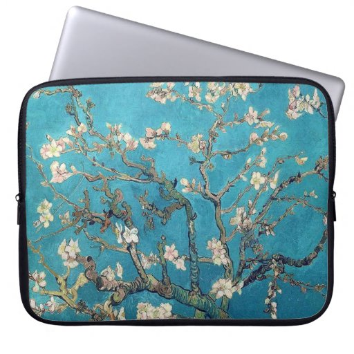Image of Blossoming Almond Tree by Van Gogh Vintage Laptop Sleeve
