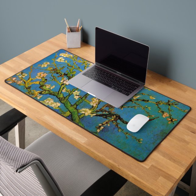 Blossoming Almond Tree by Vincent van Gogh Desk Mat (Office 2)
