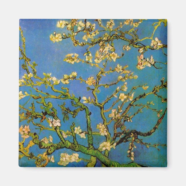 Blossoming Almond Tree by Vincent van Gogh Magnet (Front)