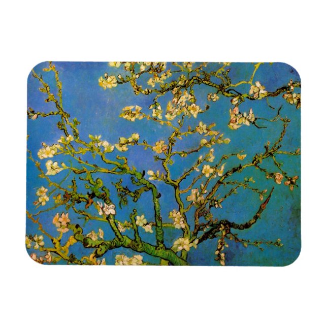 Blossoming Almond Tree by Vincent van Gogh Magnet (Horizontal)
