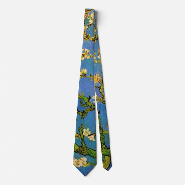 Blossoming Almond Tree by Vincent van Gogh Tie (Front)