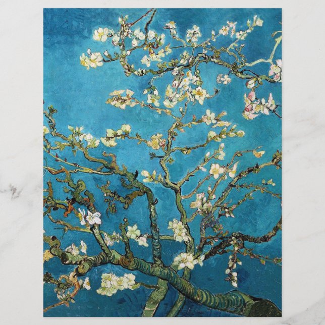 Blossoming Almond Tree, Van Gogh. (Front)