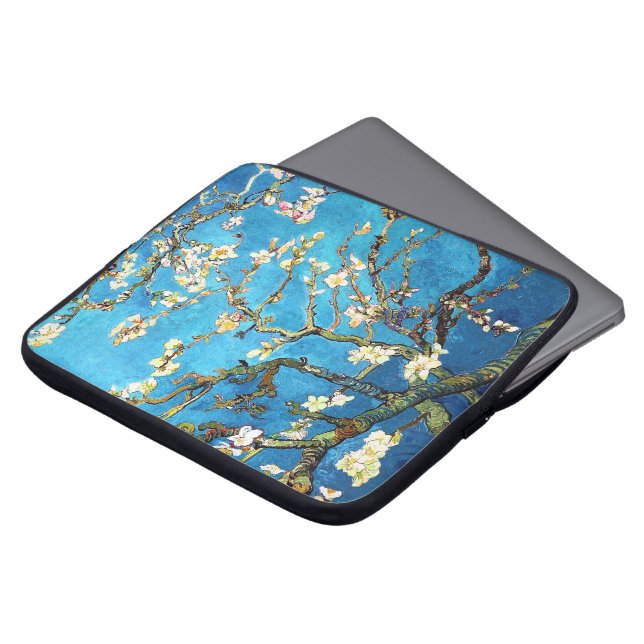 Blossoming Almond Tree Van Gogh Fine Art Laptop Sleeve (Front Top)