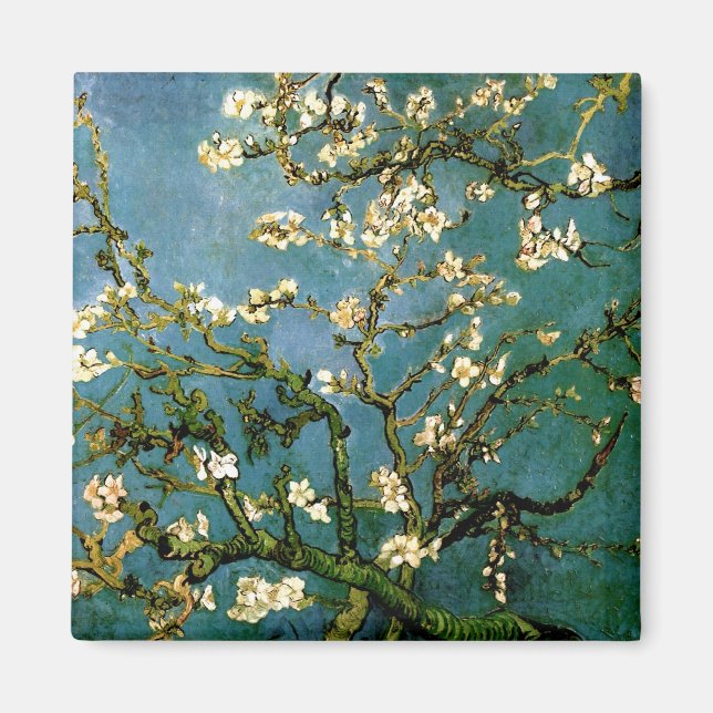 Blossoming Almond Tree Van Gogh Fine Art Magnet (Front)