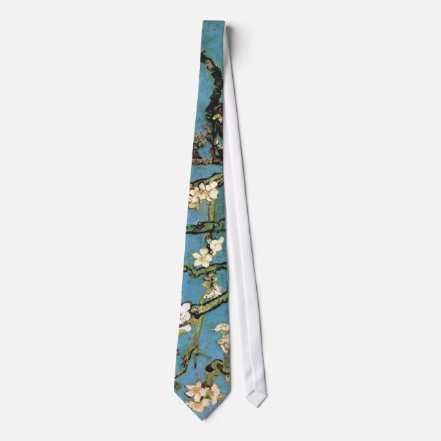 Blossoming Almond Tree Van Gogh Fine Art Tie (Front)