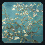 Blossoming Almond Tree - Van Gogh Square Sticker<br><div class="desc">Beautiful painting by Vincent Van Gogh,  Blossom Tree. 

 High quality Blossom Tree photo for best results in printing and great Van Gogh gift ideas. High quality images on many different products and large prints.</div>
