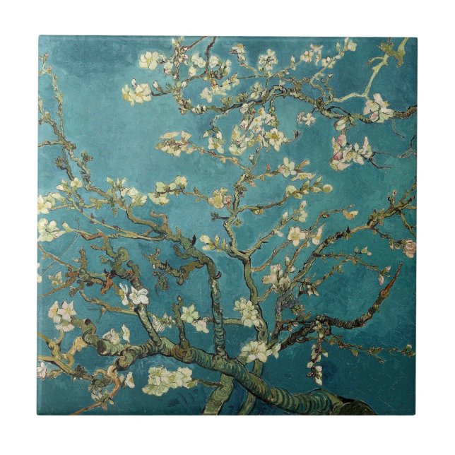 Blossoming Almond Tree - Van Gogh Tile (Front)