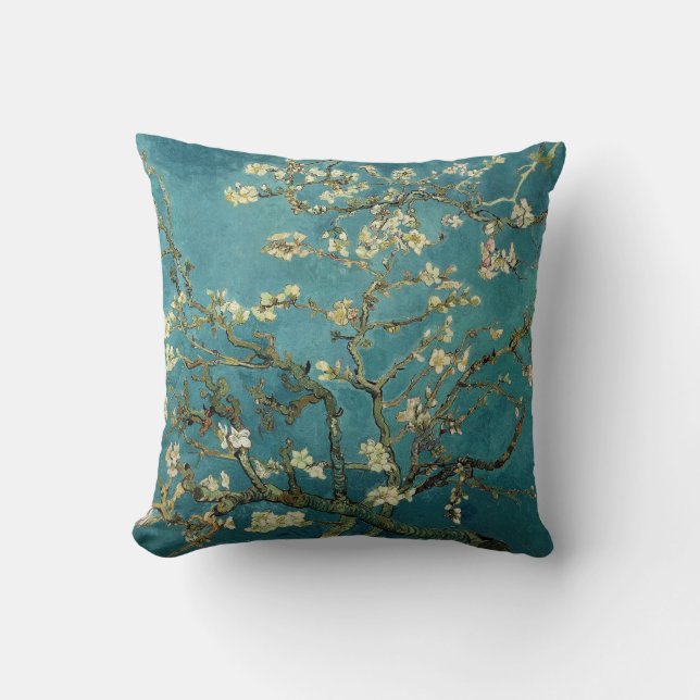 Blossoming Almond Tree, Vincent van Gogh. Cushion (Front)