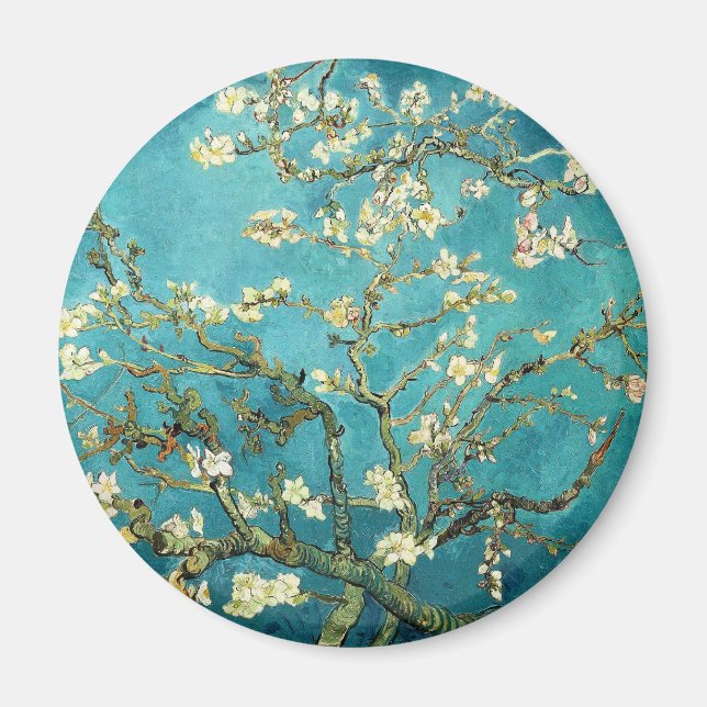Blossoming Almond Tree - Vincent Van Gogh Magnet (Front)