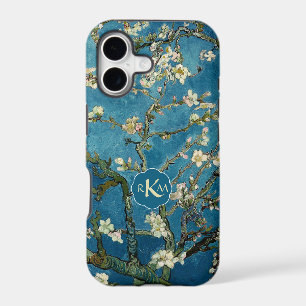 Blossoming Almond Vintage Floral Van Gogh Monogram