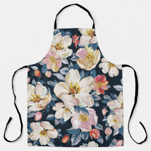 Blossoming Apple Tree Elegance Pattern Apron