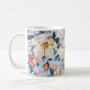 Blossoming apple tree, elegance pattern. coffee mug
