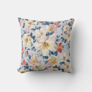 Blossoming apple tree, elegance pattern. cushion