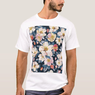 Blossoming Apple Tree Elegance Pattern T-Shirt