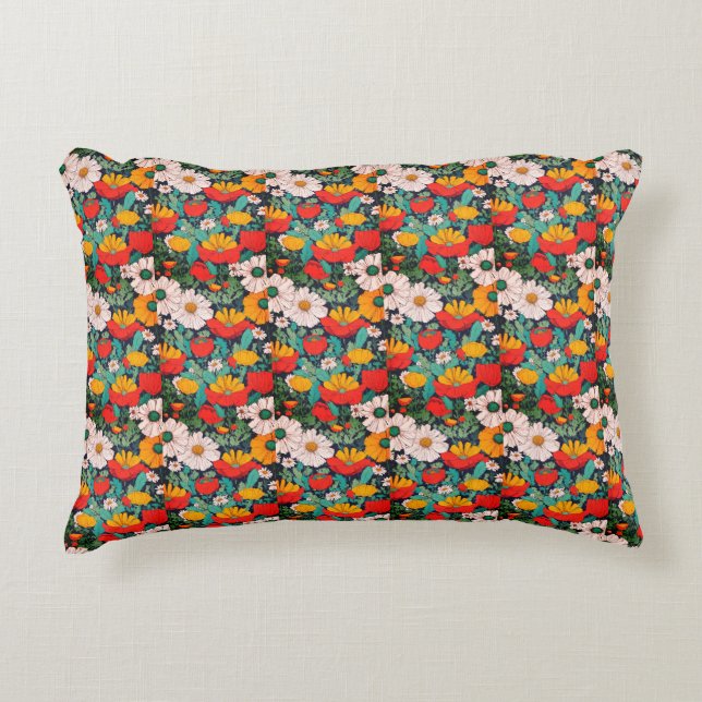 Blossoming Beauty Decorative Cushion (Front)