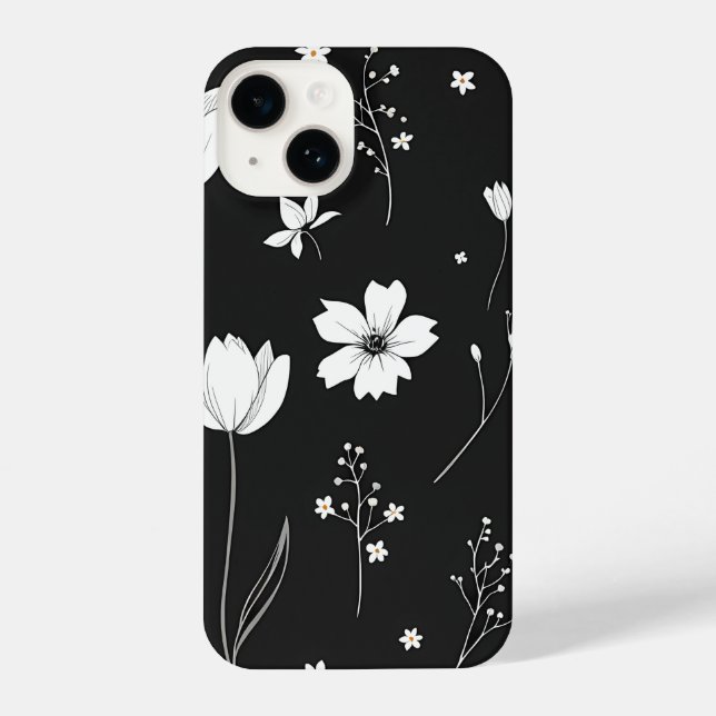 Blossoming Beauty: Elegant Floral Mobile Cover (Back)