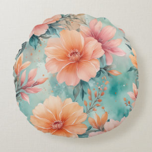 Blossoming Beauty Round Cushion