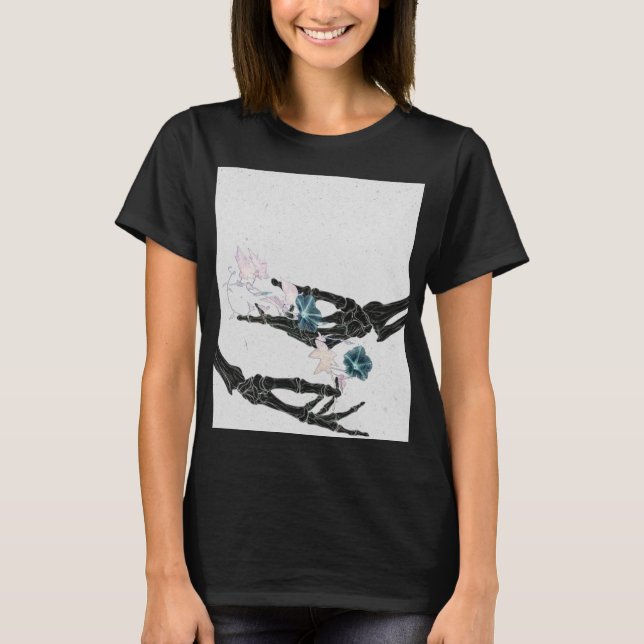 Blossoming Bones #2 - Hands - vertical T-Shirt (Front)