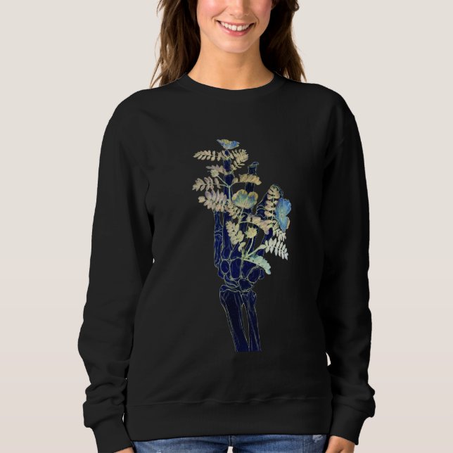 Blossoming Bones #4 - One Hand  Sweatshirt (Front)