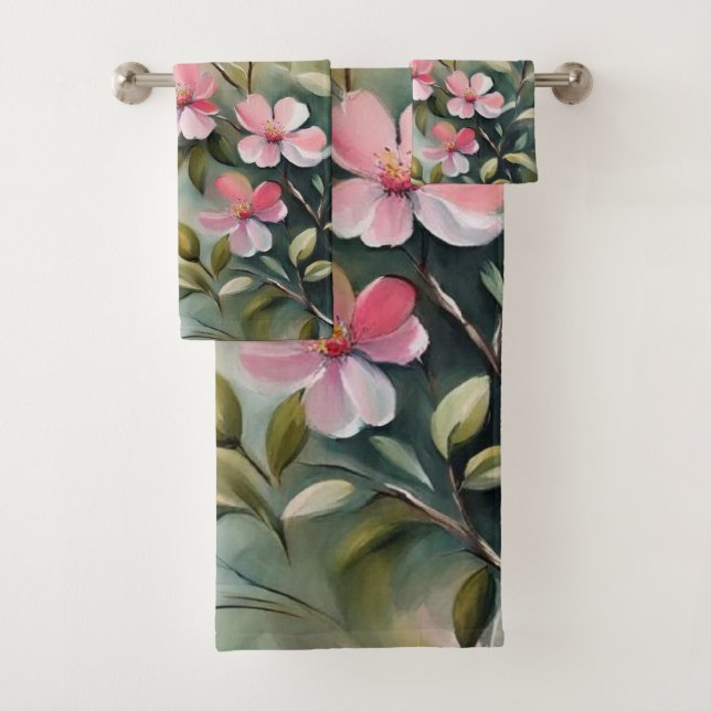 Blossoming Branch 2 Bath Towels (Insitu)
