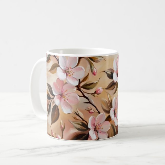 Blossoming Branch Bath Towels Coffee Mug (Front Left)