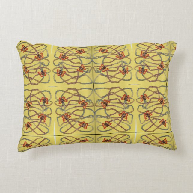Blossoming  Butterflies Decorative Cushion (Front)