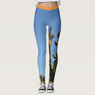 Blossoming Cactus Funky Leggings
