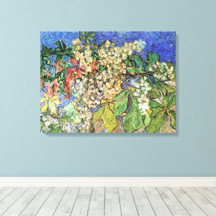 Blossoming Chestnut Branches by Vincent van Gogh Canvas Print