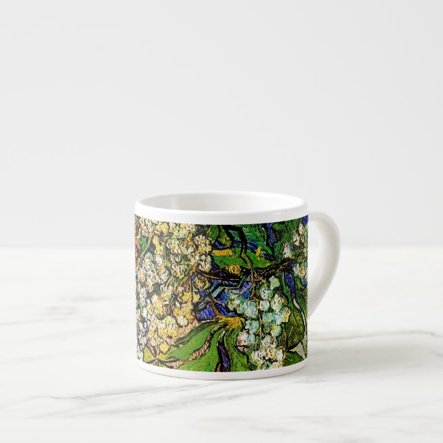 Blossoming Chestnut Branches Van Gogh Fine Art Espresso Cup (Front Right)