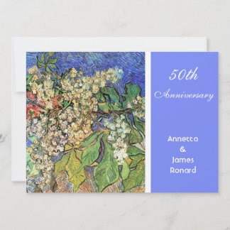 Blossoming Chestnuts Branches, Van Gogh. Invitation