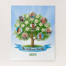 Blossoming Family Tree Names Photo Memory Activity
