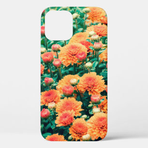 Blossoming flowers in a gardenautumn, background, iPhone 12 case