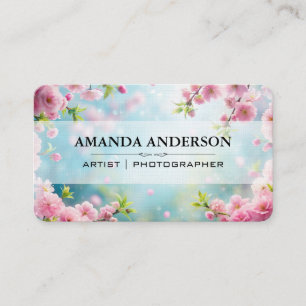 Blossoming Flowers   Photographer   Artist Business Card