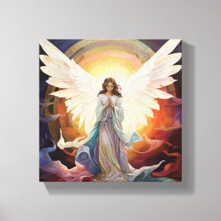 Blossoming Hope girl Canvas Print