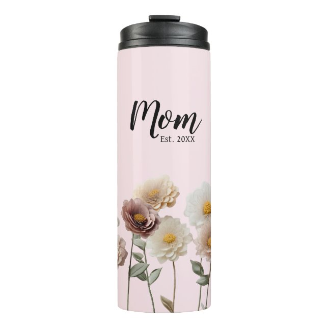 Blossoming Joy A Gift For First Time Mum Thermal Tumbler (Front)