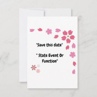 "Blossoming Moments – Customisable Save The Date