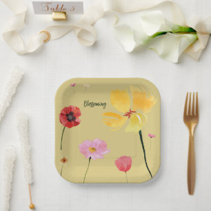 Blossoming Paper Plate