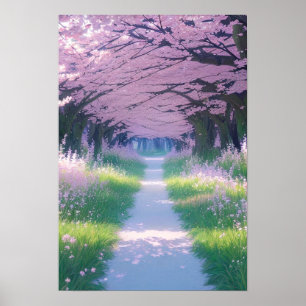 Blossoming Passage, a Journey Through Nature Poster