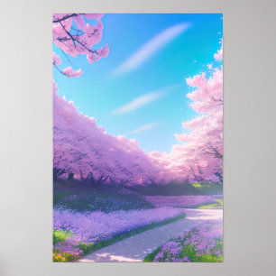 Blossoming Pathway Poster