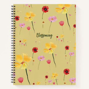 Blossoming Pattern Notebook