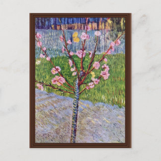 Blossoming Peach Tree By Vincent Van Gogh Postcard