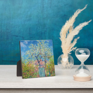 Blossoming pear tree, Monet Plaque