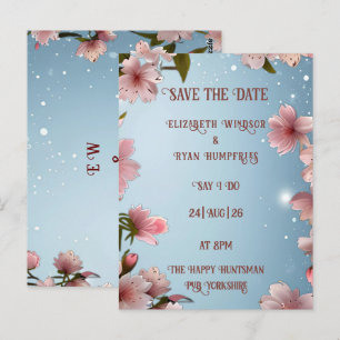 Blossoming Romance: A Full Floral Wedding Theme Postcard