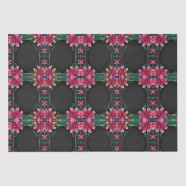 Blossoming Romance: A Full Floral Wedding Theme Tissue Paper (Front)