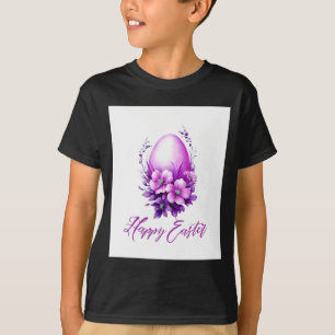 Blossoming rose easter egg t shirt