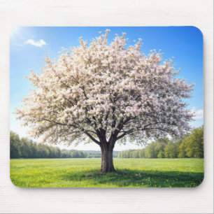 Blossoming Spring Apple Tree Mouse Mat
