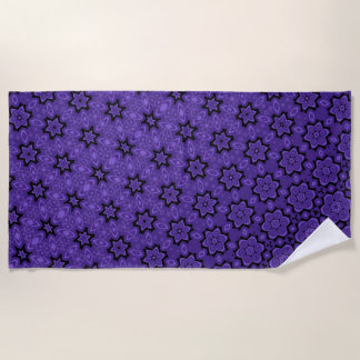 Blossoming star transformation beach towel