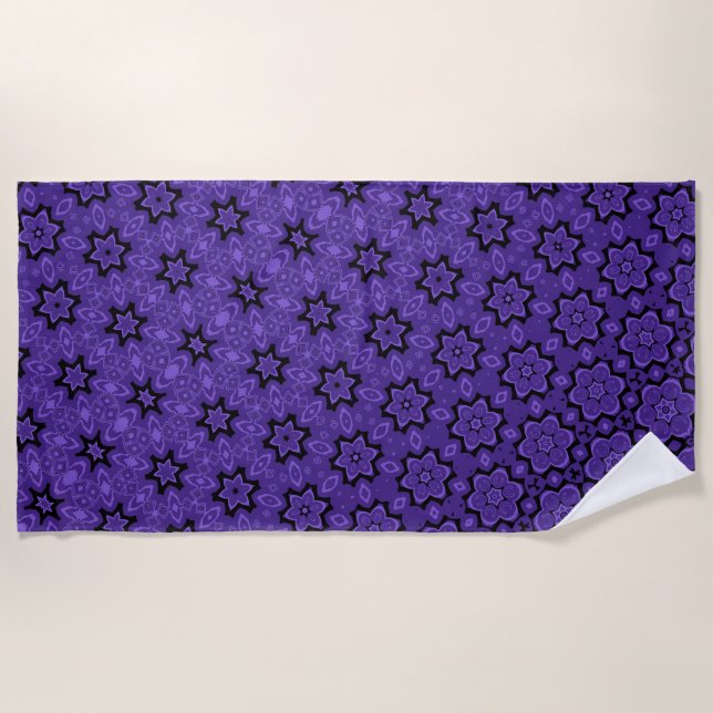 Blossoming star transformation  beach towel (Front)